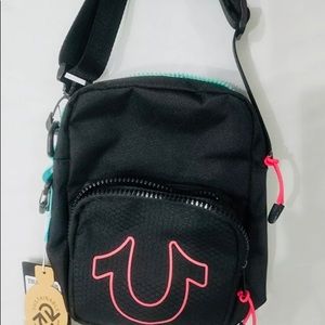 True Religion Sitca 90s  Crossbody Bag Black/ Multi TR101836 Chest Bag NWT